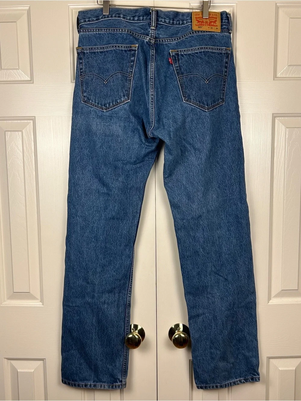Levi’s 505 Blue Denim Straight Jeans 36x34